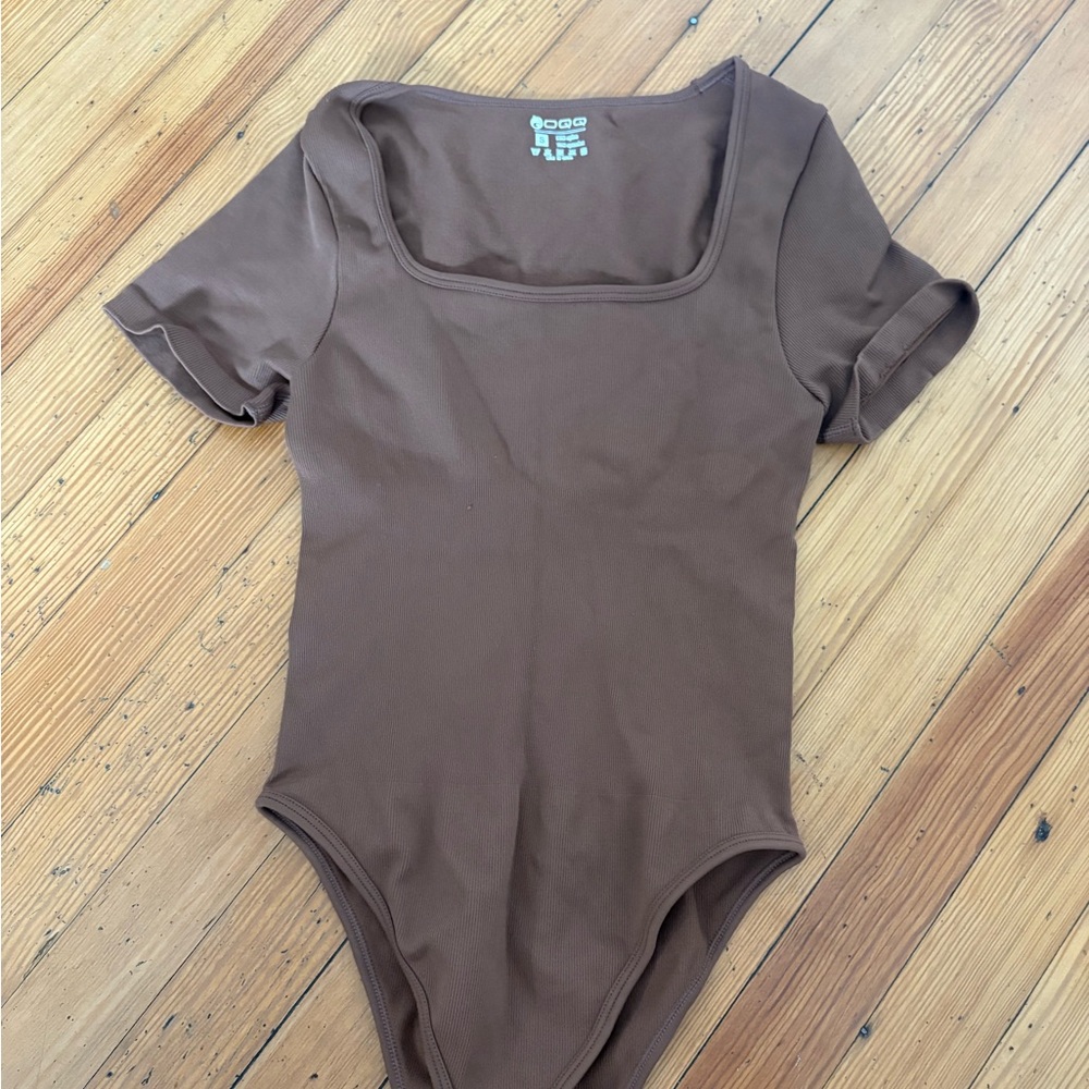 Brown Tshirt Bodysuit
